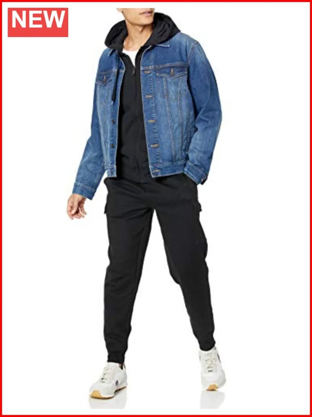 Relaxed Fit Cargo Fleece Jogger Sweatpants with Drawstring
